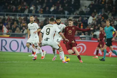 roma lecce krstovic Saelemaekers