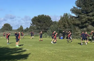 Allenamento squadra Lecce