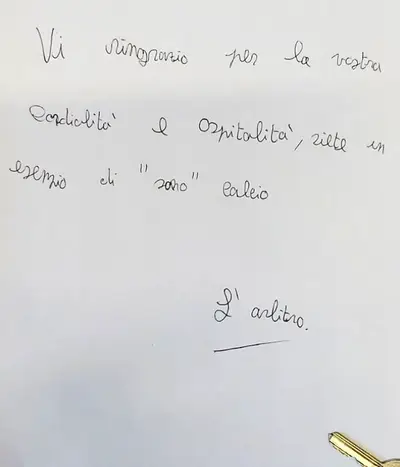 lettera arbitro