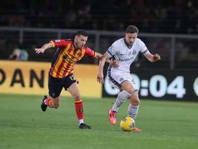 lecce-inter guilbert carlos alberto