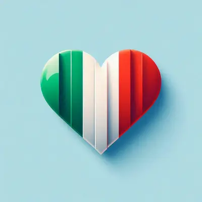 Cuore verde bianco rosso