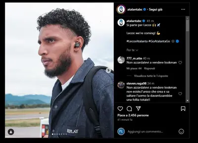 profilo intagram atalanta