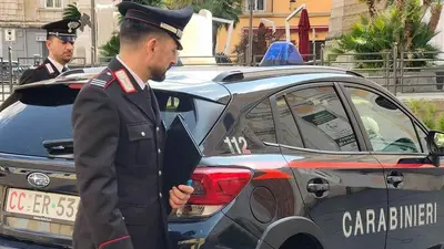 L'intervento dei carabinieri
