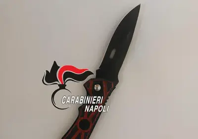 Il coltello in possesso del ragazzino