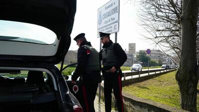 Carabinieri in via Nazionale Appia