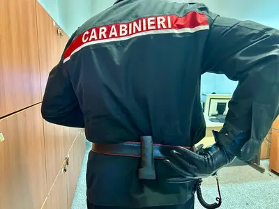L'intervento dei carabinieri