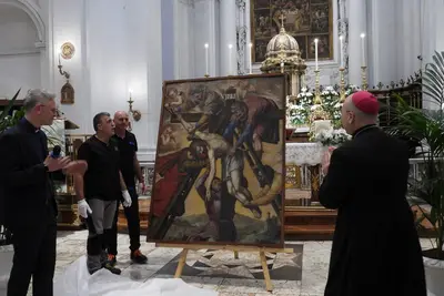 La riconsegna (foto di Giuseppe Diodati)