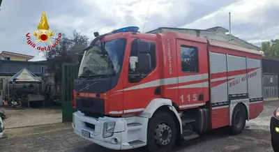 L'intervento dei vigili del fuoco