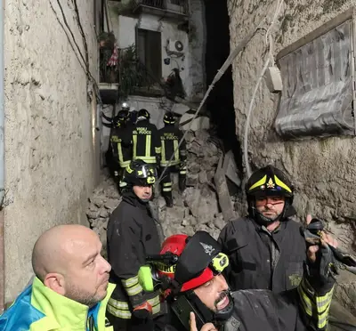 Il crollo a Sessa Aurunca