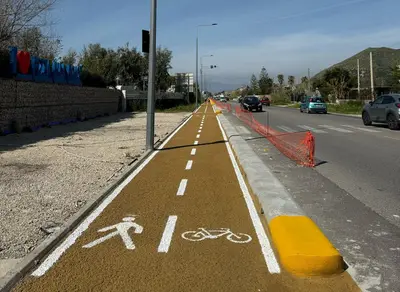 La pista ciclabile