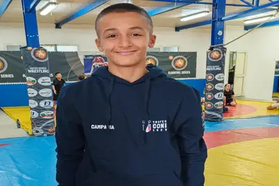 Il lottatore Antonio Aversente