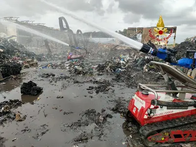 Incendio alla "Campania Energia"