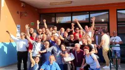 Il nuovo sindaco Cecere con il suo gruppo