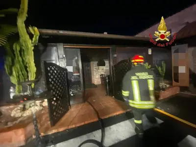 Incendio viale Antea