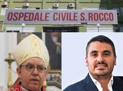 Il vescovo Cirulli e il sindaco di Cellole Di Leone