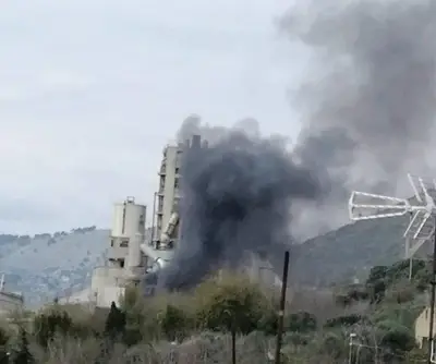 Incendio alla Cementir