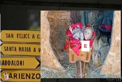 La testa spezzata del Bambin Gesù nel presepe di Cancello Scalo