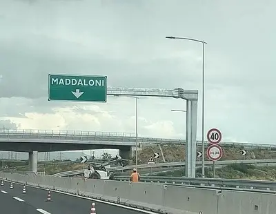 Il casello autostradale di Maddaloni