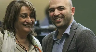 Roberto Saviano e Rosaria Capacchione