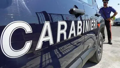 L'intervento dei carabinieri