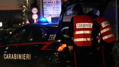 L'intervento dei carabinieri