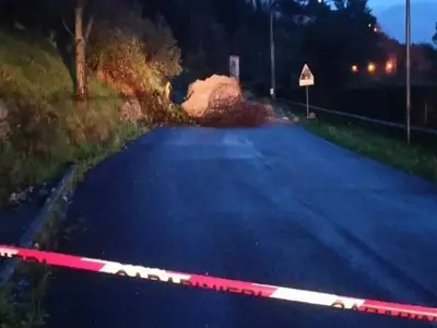 Il masso caduto a San Pietro Infine