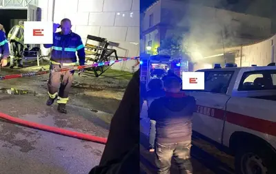 In fiamme negozio a San Felice a Cancello