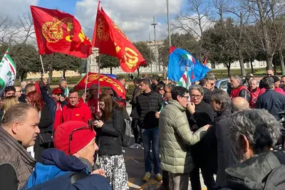 Santillo alla manifestazione
