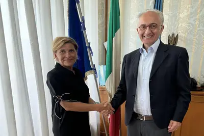 Marino con il neo assessore e vicesindaco Maria Gabriella Grassia