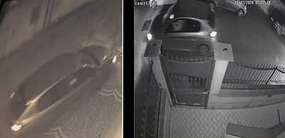 L'auto utilizzata dai ladri