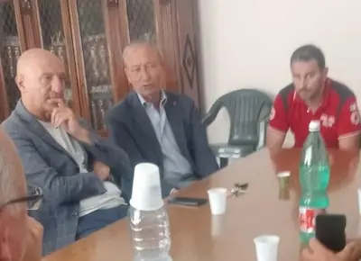 Il sindaco Emilio Nuzzo ed il collega Andrea Pirozzi