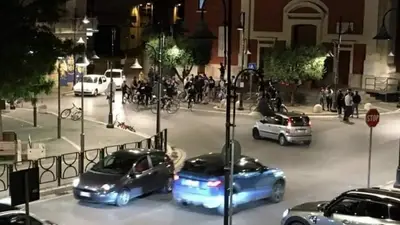 Piazza Villa di Casal di Principe sotto controllo