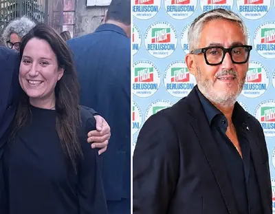 La segretaria Pd Milena Cioffi (sx) e l'assessore Gennaro Cioffi