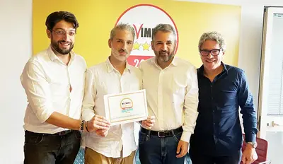 Filippo Panza (secondo da sinistra)