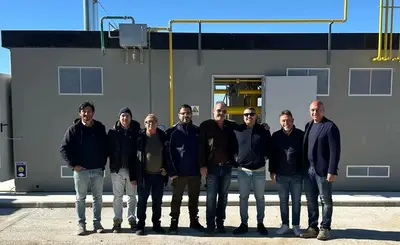 L'installazione della cabina del gas metano