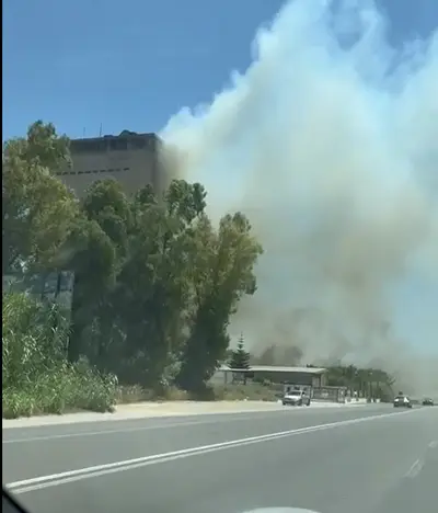 Incendio a Mondragone