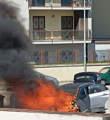 La foto dell'incendio