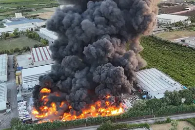 Incendio a Pastorano