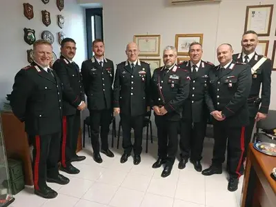 Il comandante in visita