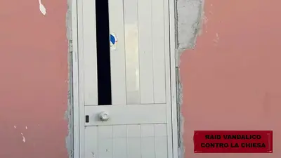 Il raid vandalico a Sessa Aurunca