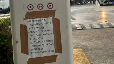 Il parchimetro all'Asl di Caserta