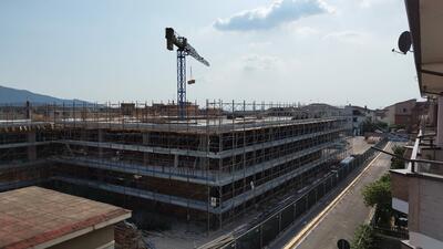 Il cantiere della scuola media