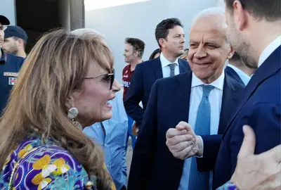 Maria Luigia Iodice e il ministro Matteo Piantedosi