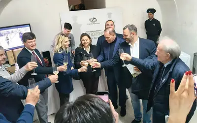 Marcello De Rosa, l'assessore Serluca e Clemente Mastella