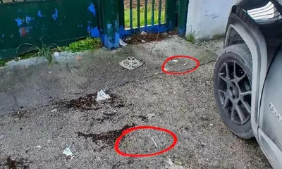 Siringhe e rifiuti davanti alla scuola