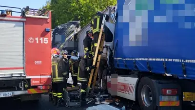 Scontro tra Tir sull'autostrada