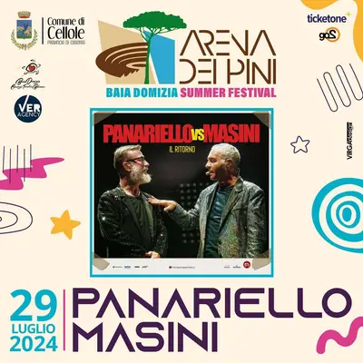 La locandina dello spettacolo del 29 luglio all'Arena dei Pini