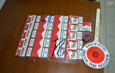 Arresto per contrabbando di sigarette