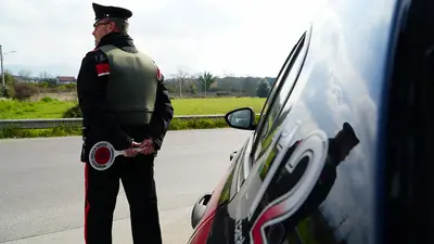 Posto di blocco dei carabinieri