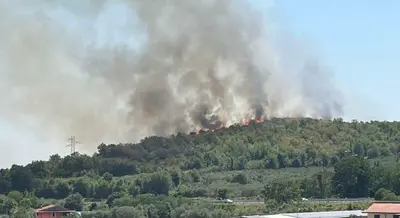 Incendi nel Casertano